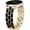Gold/Black, variant on Wearlizer Metal Bracelet Compatible with Samsung Galaxy Watch 7/6/5/4, Enamel Stainless Steel Strap Women for Galaxy Watch FE/5 Pro/6 Classic/4 Classic/3/Active 2/Active, 20mm