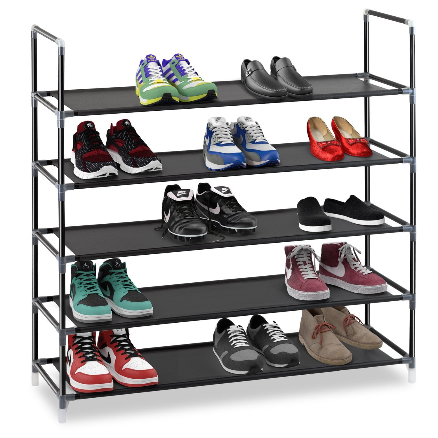 Shoe Storage Halter 5 Tier Stainless Steel Shoe Rack Shoe Storage ...