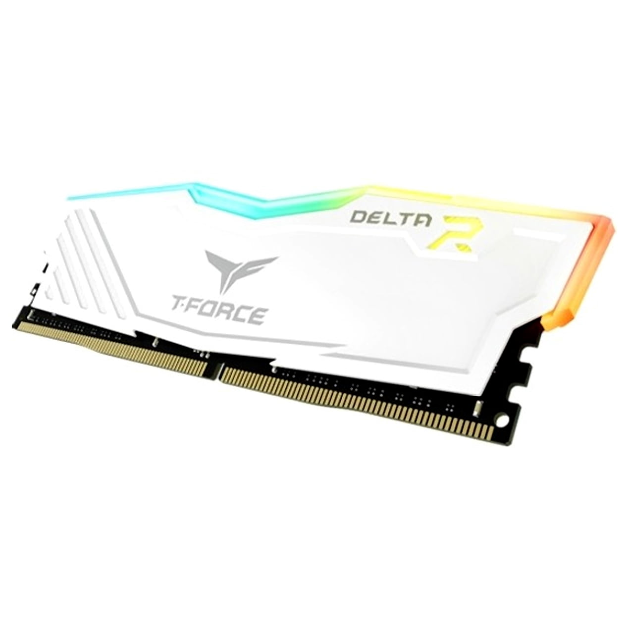 TEAMGROUP T-Force Delta RGB DDR4 16GB (2x8GB) 3600MHz (PC4-28800) CL18 Desktop Gaming Memory Module Ram TF4D416G3600HC18JDC01 - White