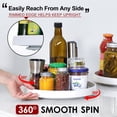 thumbnail image 4 of Set de 4 organizadores Lazy Susan de 25 cm antideslizantes para armario, 4 of 9