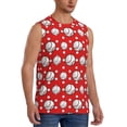 thumbnail image 2 of Fotbe Men's Cute Baseball Print Men's Sleeveless Muscle Tank Tops Casual T-Shirts for Gym Workout Beach-Small, 2 of 8