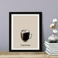 thumbnail image 3 of Designs ByLITA Americano, 11 x 14 Black Wall Print (Framed) | Coffee Decor, 3 of 7