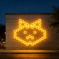 thumbnail image 1 of Apmemiss Clearance Solar Powered Hexagonal Modular Wall Lights All Weather Resistants Outdoor Decorative Lights for Patio Garden Yard and Home Ambience Lighting, 1 of 7