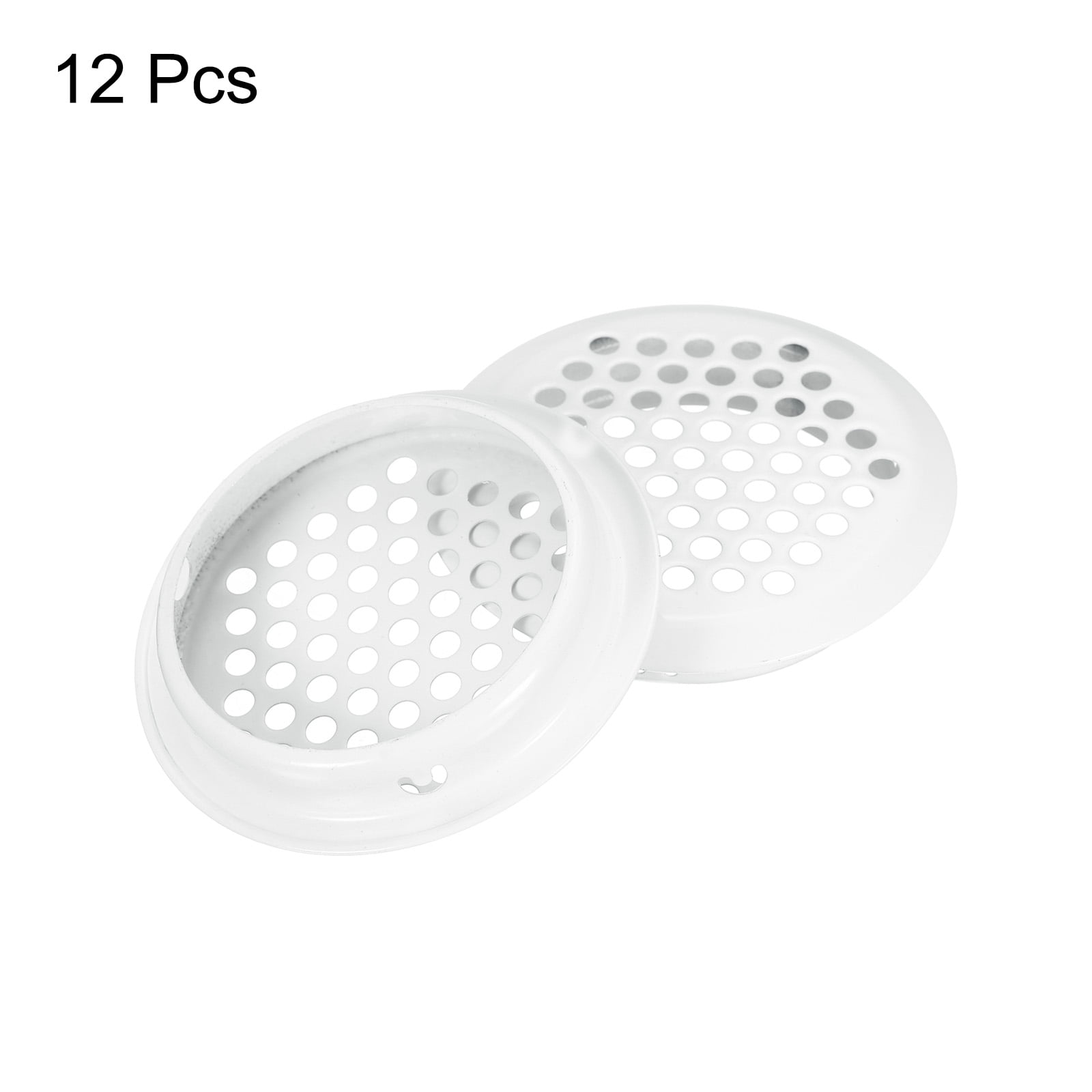 Unique Bargains Stainless Steel Circular Soffit Vent for Home and Office 2" Silver