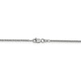 thumbnail image 4 of Real 14kt White Gold 1.5mm Semi-Solid Round Box Chain; 18 inch; Lobster Clasp; for Adults and Teens; for Women and Men, 4 of 5