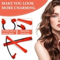thumbnail image 4 of 48 Pieces Hair Perm Rods Hair Perm Rods Plastic Perming Rods Curlers Hair Rollers with Steel Pintail Comb Rat Tail Comb for Hairdressing Styling Tools (02 Inch Red), 4 of 5