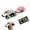 White, variant on Mini RC Truck with Trailer 1/64 Alloy Desktop Pickup Remote Control Car with Lights for Kids 6 7 8 Years Birthday Gifts(White)