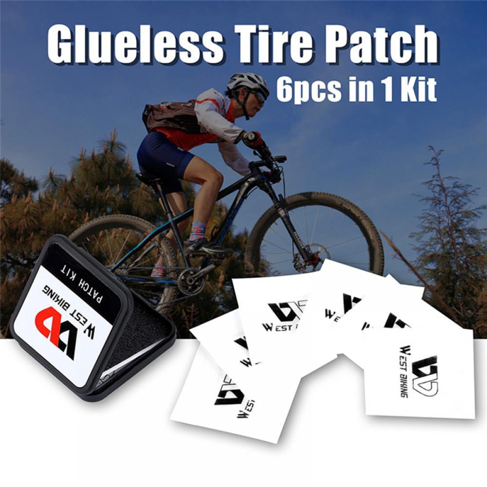 6pcs Glueless Chip Patches Bicycle Inner Tire Repair Kit Tyre Repair$j 