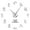 Silver,27inch, variant on Valentine Couple Engaged Personalize DIY Wall Clock Engagement Housewarming Gift Lover Theme Big Time Clock Wedding Home Decor(Black,27inch)