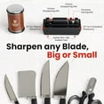 thumbnail image 3 of Rolling Knife Sharpener Kit with Diamond & Ceramic Disc Tumbler Knife Sharpener -+ Magnetic Base for Kitchen Knives with 15° & 20° Angles - Sharpening Kit - Sharpeners$$Home Decor, Kitchen, & Other, 3 of 8