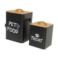 thumbnail image 2 of 2 recipientes para almacenar comida para gatos, tarros para golosinas de perros, regalo, prácticos recipientes para comida de mascotas, tarro para Negro, 2 of 9