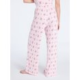 thumbnail image 3 of Joyspun Women’s Pointelle Knit Sleepwear Pants, 30'' Inseam, Sizes XS-3X, 3 of 4