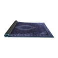 thumbnail image 2 of Ahgly Company Indoor Rectangle Medallion Blue Traditional Area Rugs, 2' x 5', 2 of 4
