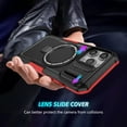 thumbnail image 6 of for iPhone 16 Pro Case with Camera Sliding Cover, [Compatible with MagSafe] with Magnetic Ring Kickstand, Military Grade Heavy Duty Protection Phone Case for iPhone 16 Pro, Red + Black, 6 of 10