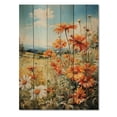 thumbnail image 3 of Designart "pasture Daisy Delight" Floral Print on Natural Pine Wood, 3 of 5