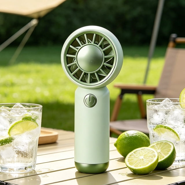 Rewenti Handheld Fan Outdoor Convenient Small Fan Desktop Small Fan. Usb Charging Fan Equipped with Charging Wires