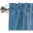 thumbnail image 5 of 84 Inch Long Tier Curtains for Kitchen, Retro Farmhouse Blue and Gray Ombre Wood Grain Bathroom Window Curtains Rod Pocket Short Curtains Window Treatment Tiers for Living Room Farmhouse 2 Panels, 5 of 5