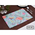 thumbnail image 2 of Decozen Cork Placemats Set of 6 for Dining Table, Table Placemats - Green Floral - Home Decor, 2 of 7