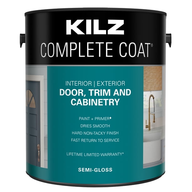 KILZ Complete Coat, Door, Trim, and SemiGloss, 1 Gallon