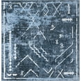 thumbnail image 2 of Unique Loom Kamala Washable Collection Area Rug - Tribal (7' 10" Square Navy Blue/Gray), 2 of 9