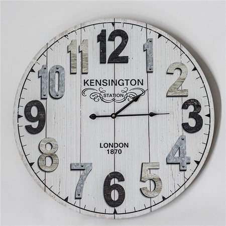MDR Trading Inc. FP-MIN-355 Kensington Station London With Multi Colored Numbers Wall Clock