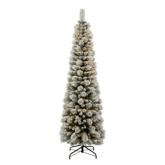 Christmas Tree Slim Flocked 7ft