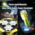 thumbnail image 6 of BKSDUEH 3 Pack Three-Eyed Monster Mini Flashlight, Pocket LED Small Super Bright Flash Light with USB C Charging, EDC Magnetic Lightweight Tactical 5 Modes Lamp for Camping,Hiking,Emergency, 6 of 8