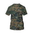 thumbnail image 3 of Cilcicy Men Spoty Camo Print Tops Summer Short Sleeve Crewneck T-Shirts, 3 of 3