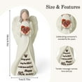 thumbnail image 5 of 80th Birthday Gift for Woman - Hand-Painted Angel Figurine for Mom, Wife, Sister, Friend - 6.3 Inch Memorial Keepsake​​, 5 of 8