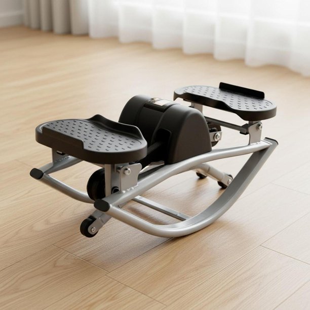 Stepper de fitness para interiores, máquina de ejercicios, máquina de step, máquina de entrenamiento de escaleras, acero al carbono, escalón seguro, adecuado para entrenamiento de Gris