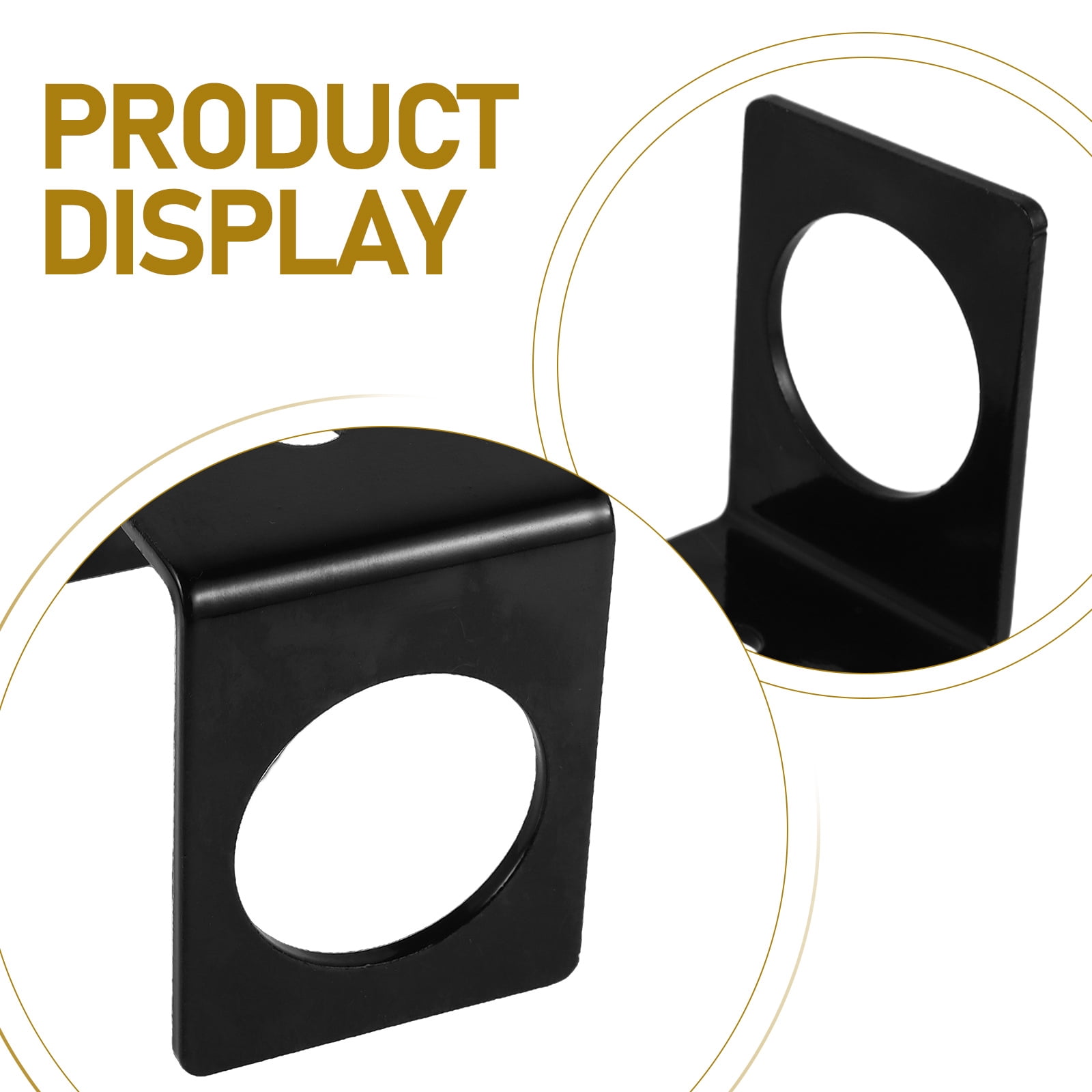 ETHZZLE Vertical Barbell Holder Wall Mount Steel Black for Fitness Enthusiasts Home Workout 1Pcs