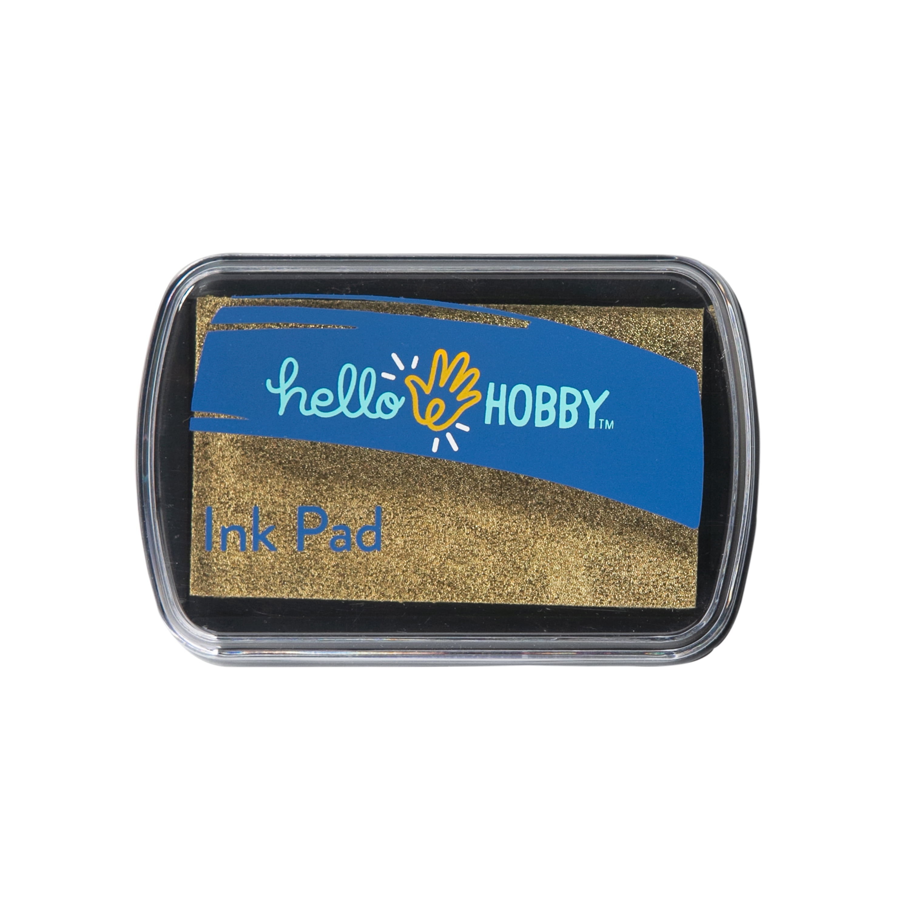 Hello Hobby Ink Pad for Stamping, Metallic Gold