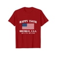thumbnail image 4 of Conairie Women Patriotic Shirts Short Sleeve Loose Crew Neck 4th of July T Shirt With American Falg Print Basic Work Tee Vacation Clothes Red L, 4 of 4
