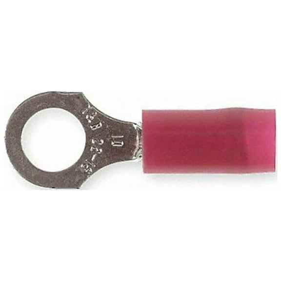 Sta-Kon Ring Terminal,Red,22 AWG,16 AWG,PK100 RA18-10