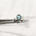 thumbnail image 5 of Natural Blue Topaz Ring, AAA Quality Blue Topaz Gemstone Ring, December Birthstone, Adjustable Tiny Ring, Toe Ring, 925 Sterling Silver, Womens Ring, Christmas, Twisted Boho Ring, Handmade Jewelry, 5 of 9