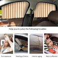 thumbnail image 2 of Protection Solaire pour la Voiture, Rideau Magnétique pour Protection Uv, Protection contre la Chaleur, Or, 2 of 6
