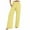 Yellow-02, variant on REALiKUN Women's Cotton Linen Wide Leg Pants Summer Smocked High Waisted Palazzo Trousers with Pockets
