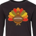 thumbnail image 4 of Inktastic Thanksgiving Day Turkey Football Fan Long Sleeve Youth T-Shirt, 4 of 5