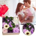thumbnail image 1 of BKER Scented Oil Roses Flowers Soap Gift Box Set ForMother's Day, 1 of 5
