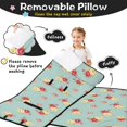 thumbnail image 3 of Pioneer Flower Floral Print Pattern Teens Toddler Nap Mat with Pillow, Sleeping Mat Bag for Preschool Daycare 59"x22", 3 of 6