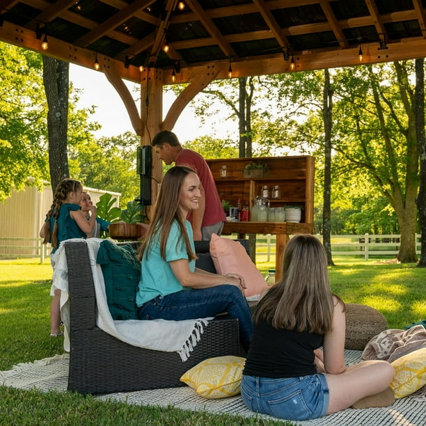 Backyard Discovery 16' x 12' Barrington Cedar Gazebo - Walmart.ca
