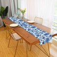 thumbnail image 2 of Yayeee Table Runner 90 inches Long Home Kitchen Dinning Party Decoration, Blue Floral Pattern, 2 of 7