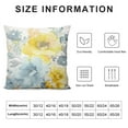 thumbnail image 6 of COMIO  Summer Floral Decorative Throw Pillow Covers Farmhouse Pillow Covers Yellow Watercolor Flowers Pillowcase Square Cushion Covers Sofa Bed Décor Set of 2, 6 of 6
