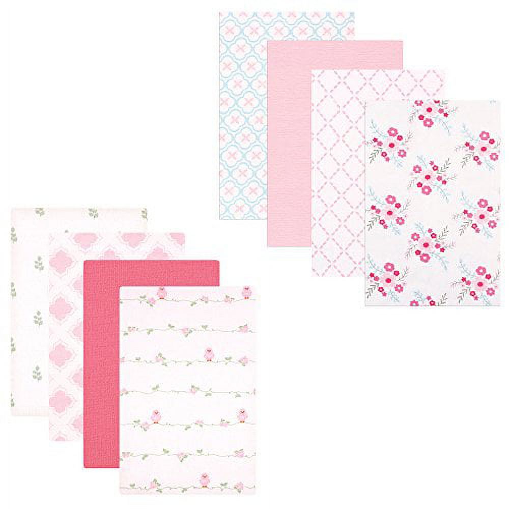 Luvable Friends Baby Flannel Receiving Blanket, 8-Pack, Choose Your Color