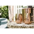 thumbnail image 3 of Creative Co-Op Hammered Stainless Steel Mule Mug, Copper Finish, 3 of 6