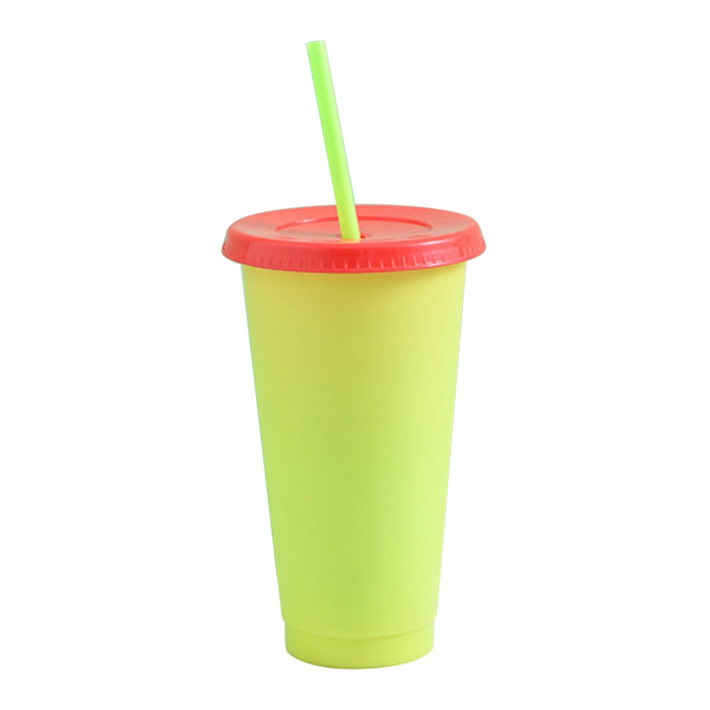 Color Changing Cold Drink Cups, Reusable TemperatureSensitive Plastic