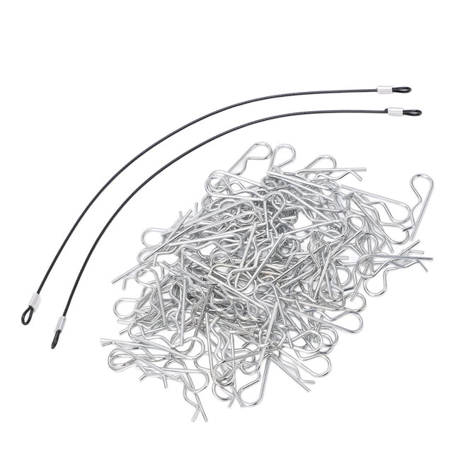 Pasadores de clips para carrocería RC, 110 piezas Clips R para carrocería RC Clips universales para carrocería de coche RC Salida de alta intensidad