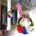 thumbnail image 4 of Huge Memorial Day Savings! Boovnll Patriotic Wreath, 16" Handcrafted Red White Blue Twig Memorial Day Wreath, 4th of July Wreath for Indoor, Front Door, Fireplace, Wall Decor, 4th of July Decorations, 4 of 9