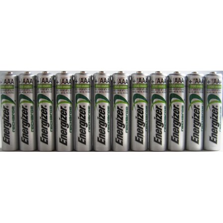 12 x New Energizer AAA Rechargeable NiMH Battery 800 mAh 1.2V