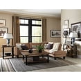thumbnail image 6 of Alaterre Furniture Pomona Rustic Natural 48" Wide Coffee Table with Shelf and Metal Legs for Living Room, Rustic Natural, 6 of 12